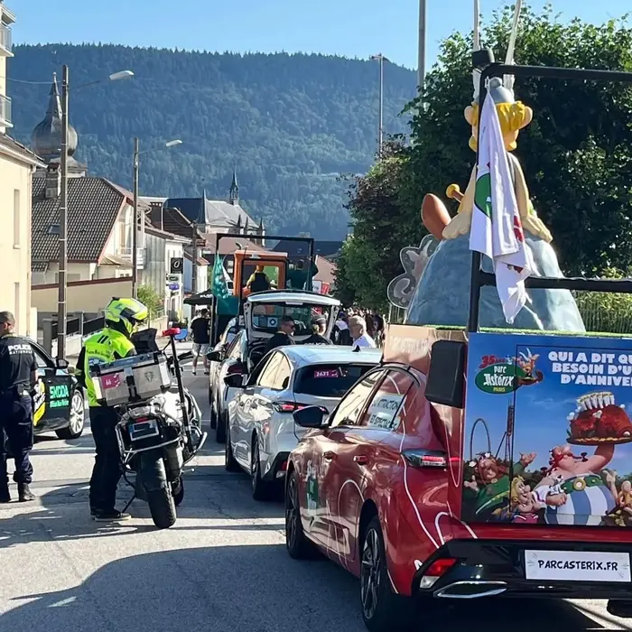 Caravane et direction de course