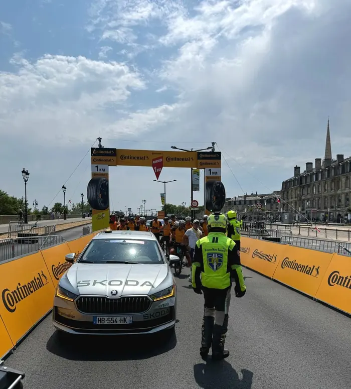 Arrivée d'étape du Tour de France