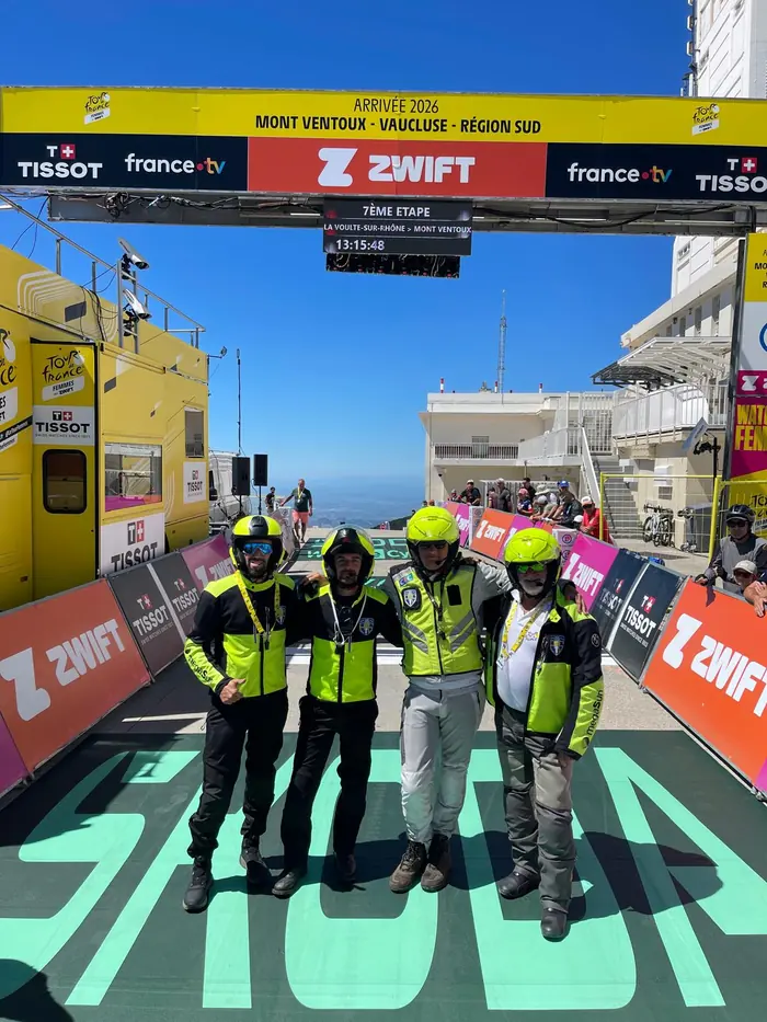 Le PMS sur une arrivée au sommet du Mont Ventoux
