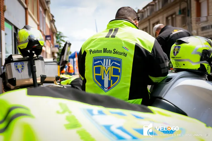 Motards du PMS au départ