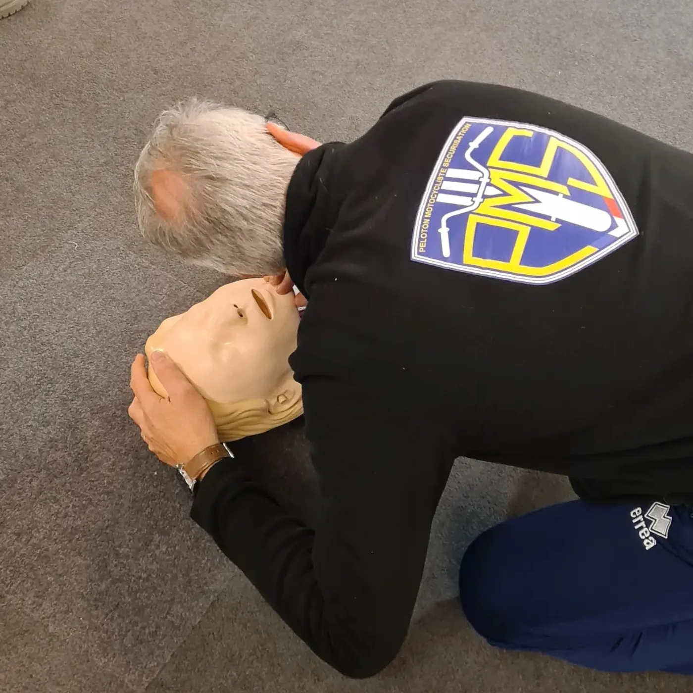 Séance de formation aux gestes de premiers secours
