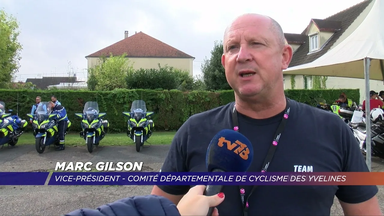 Vidéo : Le peloton moto sécurité assure les arrières de la Coupe de France de cyclisme